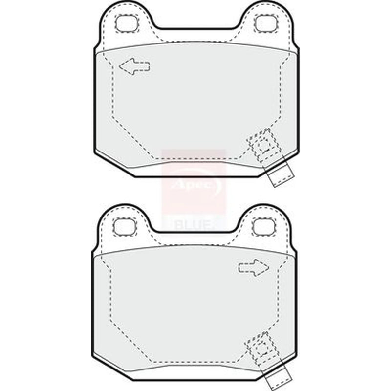 Apec Rear Brake Pad Set PD3389