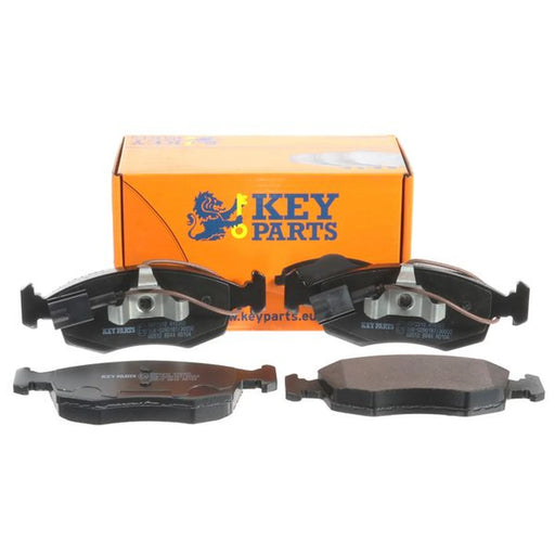 Key Parts 4 x Front Brake Pad Set fits Fiat 500 2007 on 1.2