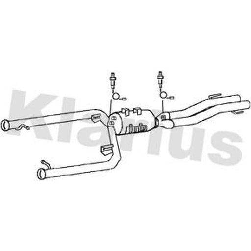 Klarius Diesel Particulate Filter T/A fits Jaguar Xf I 2009-2015 3.0