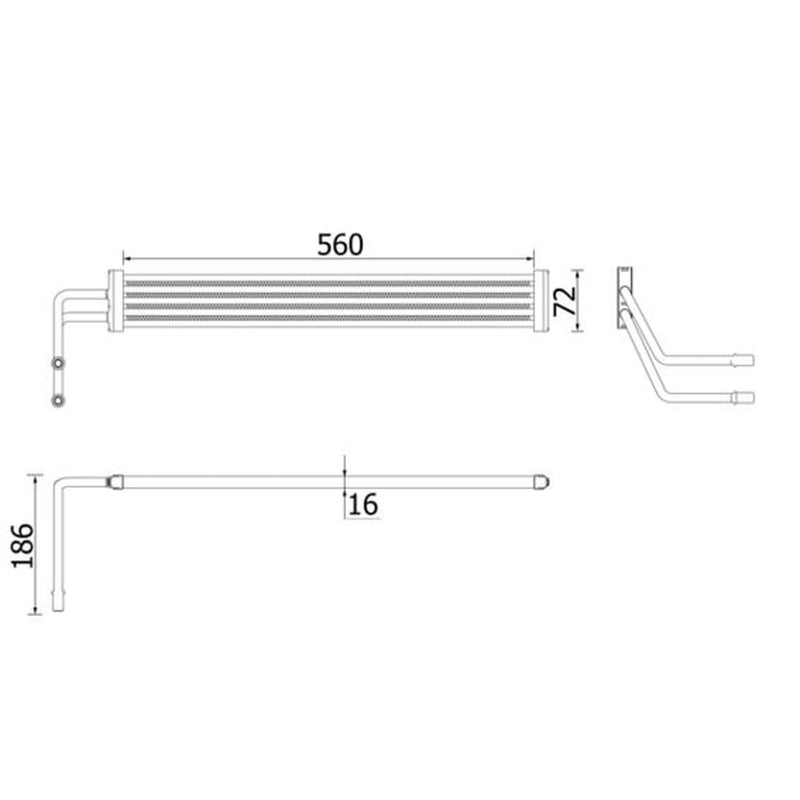Mahle Power Steering Oil Cooler fits BMW 7 2008-2015