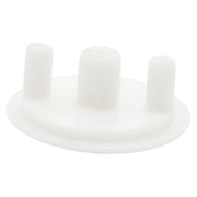Top Hat Hinge Cover White Nova - Dynamic Drive