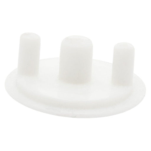 Top Hat Hinge Cover White Nova - Dynamic Drive