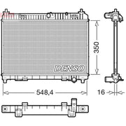 Denso Engine Radiator DRM10113