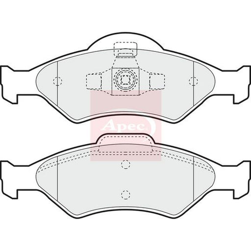 Apec Front Brake Pad Set fits Ford Courier Box Body/Mpv 2000-2003 1.8
