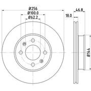 Mintex Front & Rear Brake Discs & Pads fits Hyundai I20 II 2014-2020 1.2