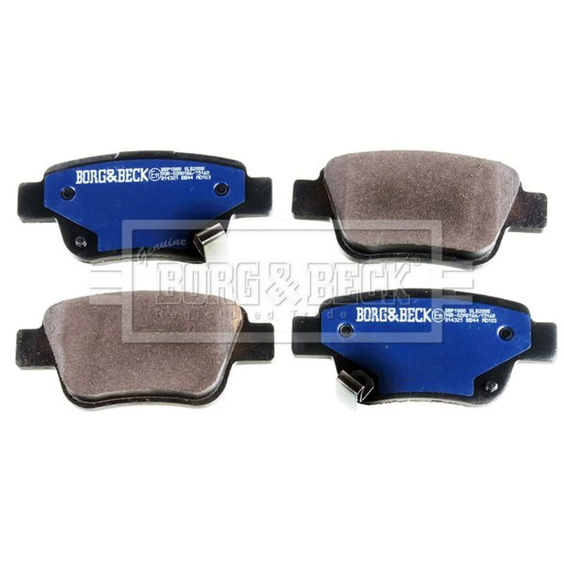 Borg & Beck Rear Brake Solid Discs & Pads fits Toyota Avensis 2003-2008