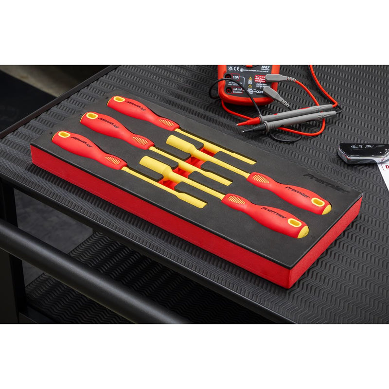 Premier Insulated Nut Driver Set with Tool Tray 5pc - VDE Approved Sealey Premier - Dynamic Drive