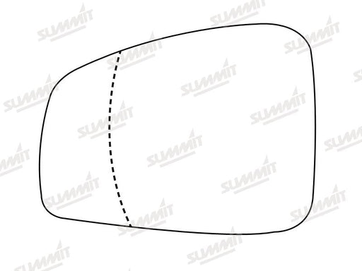 Summit Heated Base Plate With Standard Mirror Glass fits Renault Fluence 07 on LHS Summit - Bars 4 Cars