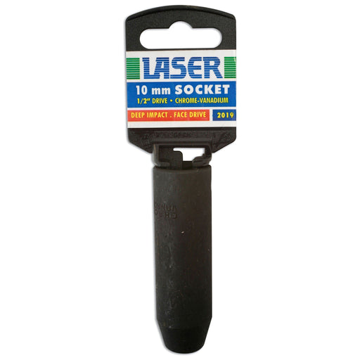 Laser Deep Impact Socket 1/2"D 10mm 2019 Laser - Dynamic Drive