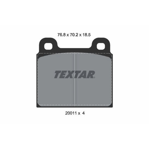 Textar Front Brake Pad Set 2001108