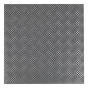 Sealey Vinyl Floor Tile Peel & Stick Backing-Silver Treadplate Pk16 FT1S Sealey  - Dynamic Drive