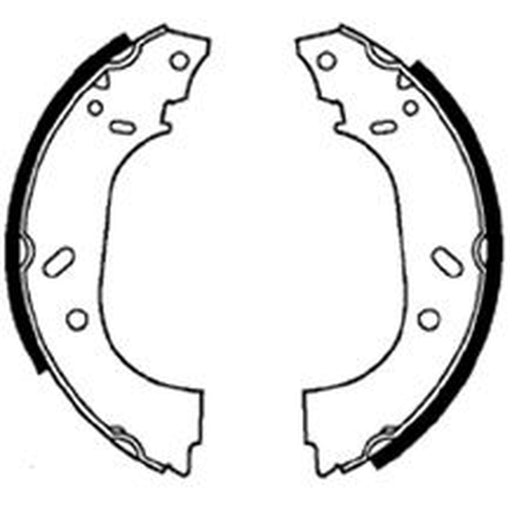 Abtex Brake Shoe Set Axle Kit fits Citroën Dispatch I 1995-2006 1.6 1.9 2.0