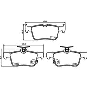 Mintex Rear Brake Pad Set fits Ford Focus IV 2018-2025 1.0 1.5 2.0 2.3