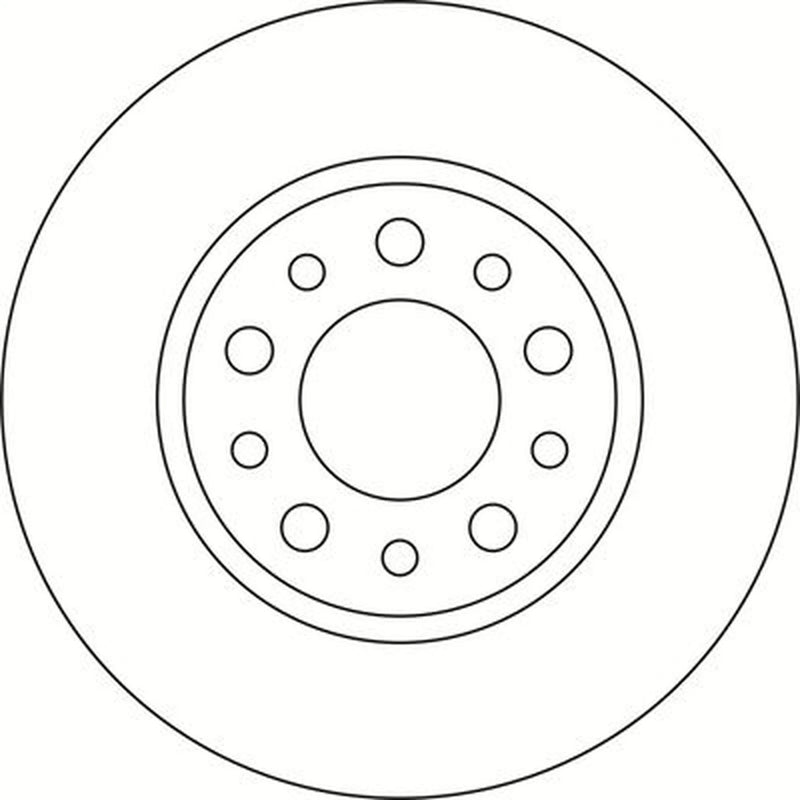 Abtex 2 x Solid Rear Brake Discs BD1311S-x2