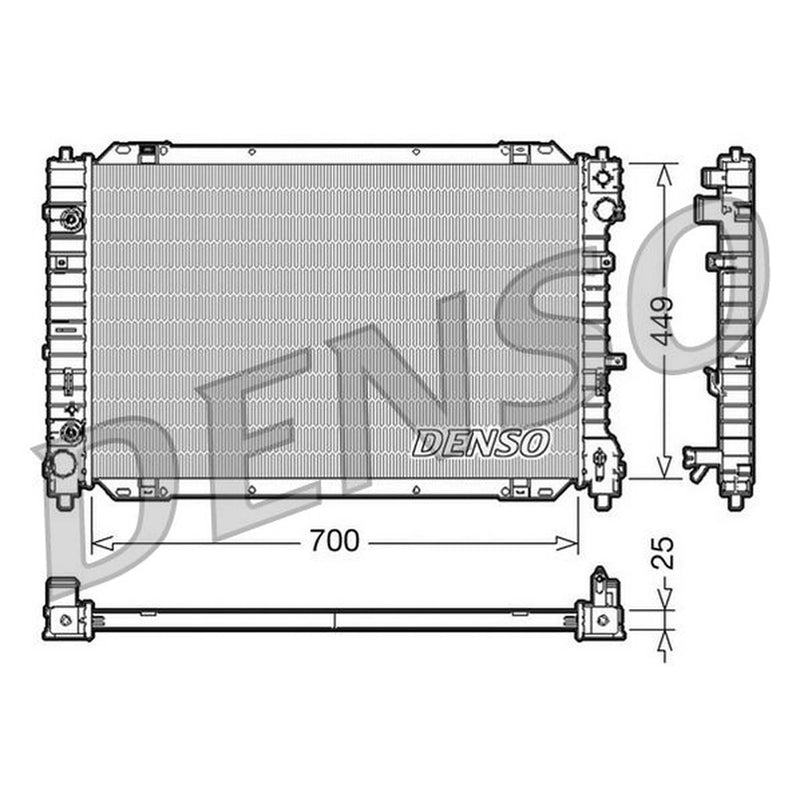 Denso Engine Radiator fits Ford Maverick 2001 on 3.0