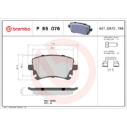 Brembo Rear Brake Discs & Pads fits Audi A8 D3 2002-2010 2.8 3.0 3.2 3.7 4.0 4.2