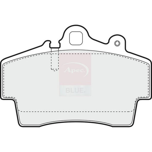 Apec Front Brake Pad Set fits Porsche Boxster 1996-2009 2.5 2.7