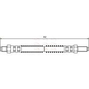 Apec Brake Hydraulic Hose Line Rear HOS3337