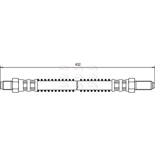 Apec Brake Hydraulic Hose Line Rear HOS3337