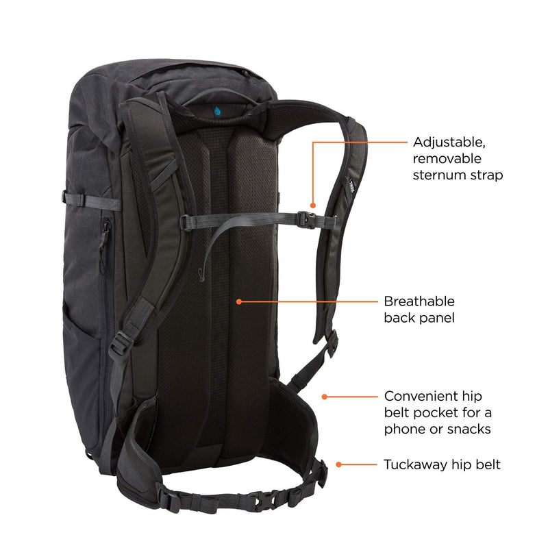 Thule AllTrail X 25L hiking backpack - Obsidian Thule - Bars 4 Cars