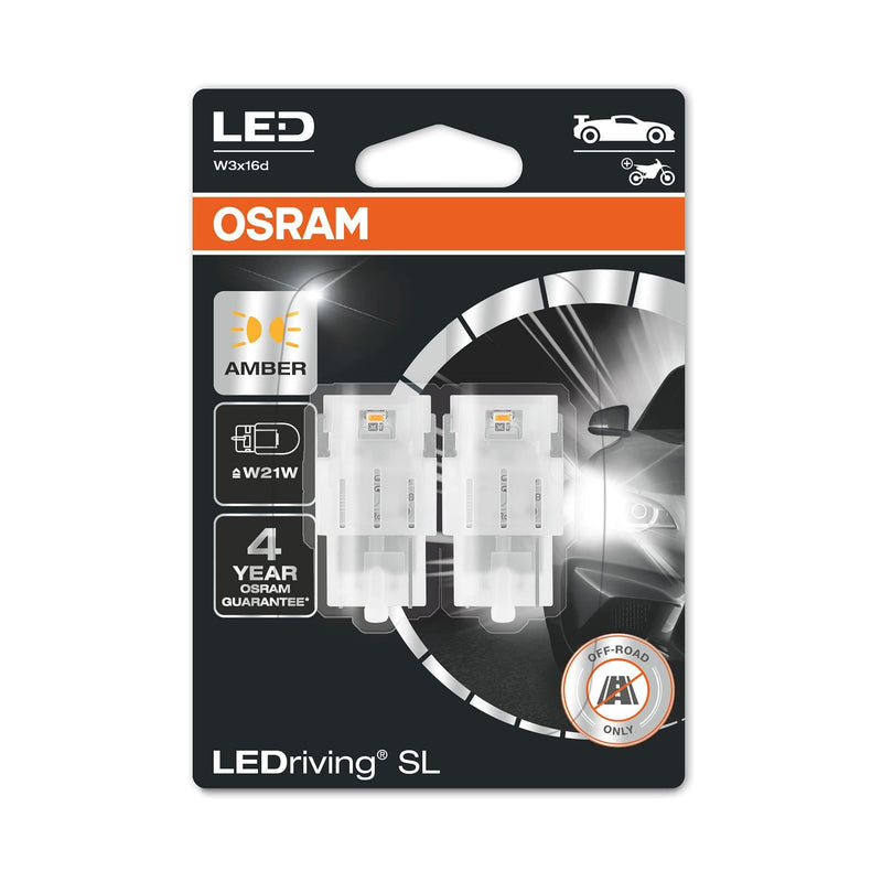 OSRAM LEDriving® SL, W21W, Amber, LED signal lamps, Off-road only, non ECE Osram - Dynamic Drive