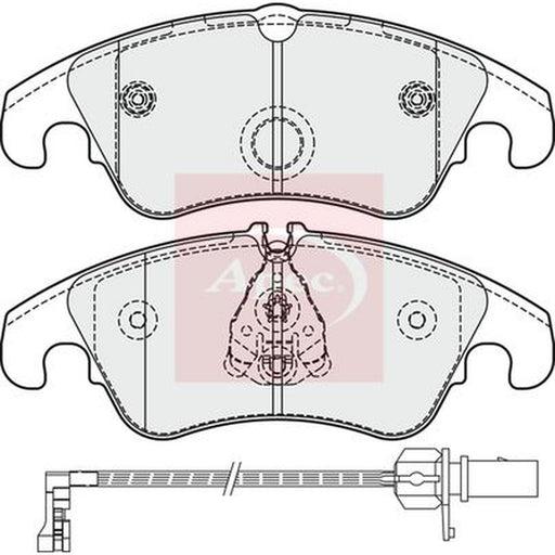 Apec Front Vented & Rear Vented Brake Discs & Pads fits Audi Q5 2008-2017 2.0