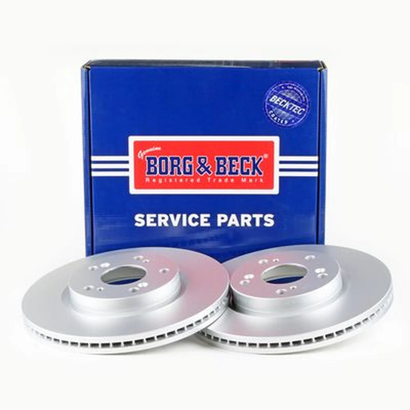 Borg & Beck Front Brake Discs & Pads fits Honda Civic IX Tourer 2014-2016 1.8