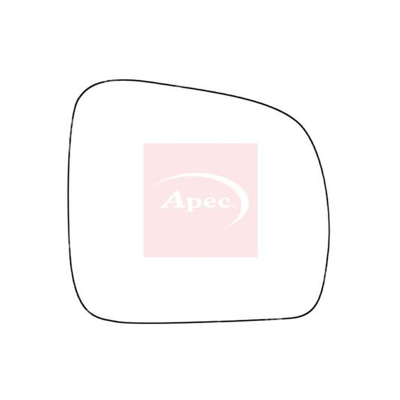 Apec Exterior Wing Mirror Glass Right fits VW Caddy III 2004-2010 1.9 2.0