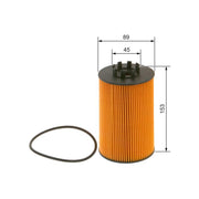 Bosch Engine Oil Filter fits Mercedes-Benz Atego 3 2013 on