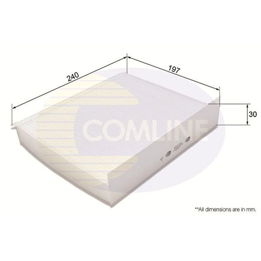 Comline Cabin Air Filter (Pollen Filter) fits Honda Civic VIII 2005-2012