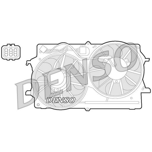 Denso Engine Cooling Fan fits Ford Focus I 1998-2004 1.4 1.6 1.8 2.0