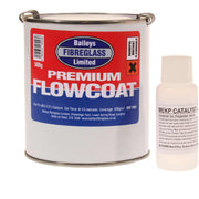 Baileys Black Flowcoat/Topcoat w/ Hardener 500g: Protect Metal Surfaces from Co Baileys - Dynamic Drive
