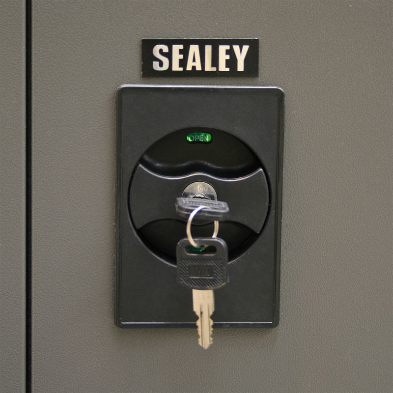 Sealey Floor Cabinet 4 Shelf plus Hanging Rail 2 Door SC02 Sealey - Dynamic Drive
