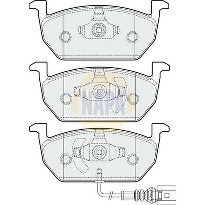 NAPA Front Brake Pad Set fits Audi A3 2013-2020 1.6