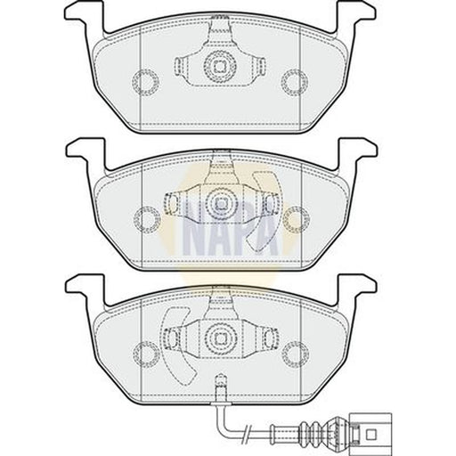 NAPA Front Brake Pad Set fits Audi A3 2013-2020 1.6