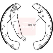 Apec Brake Shoe Set Axle Kit fits Opel Astra F 1994-1998 1.6