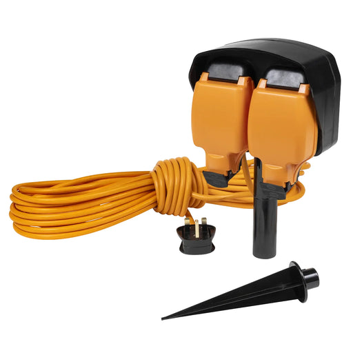 Sealey 15m Weatherproof Extension Lead with Ground Spike