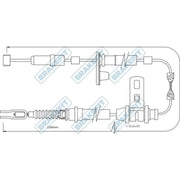 Apec Handbrake Cable Left Rear BBC3295