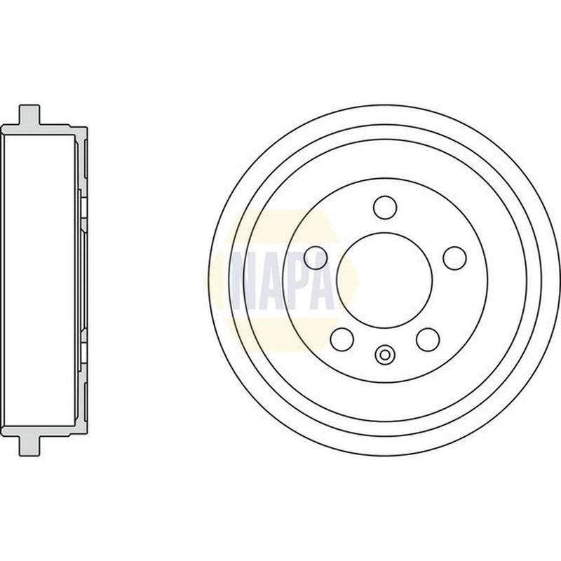NAPA Brake Drum Assembly Rear NDR1043