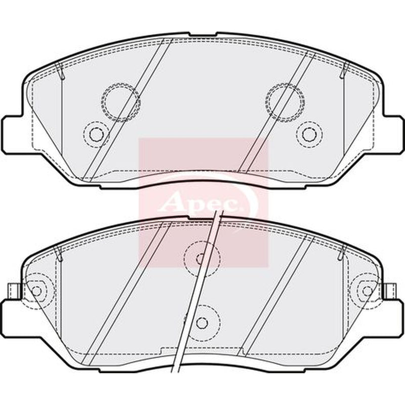 Apec Front Brake Pad Set fits Hyundai Genesis 2011-2014 3.8