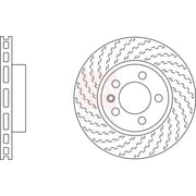 Apec Front Brake Vented Discs & Pads fits VW Touareg 2004-2018 3.0 3.6