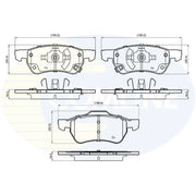 Comline Front Brake Discs & Pads fits MG Zs SUV 2017 on 1.0 1.5