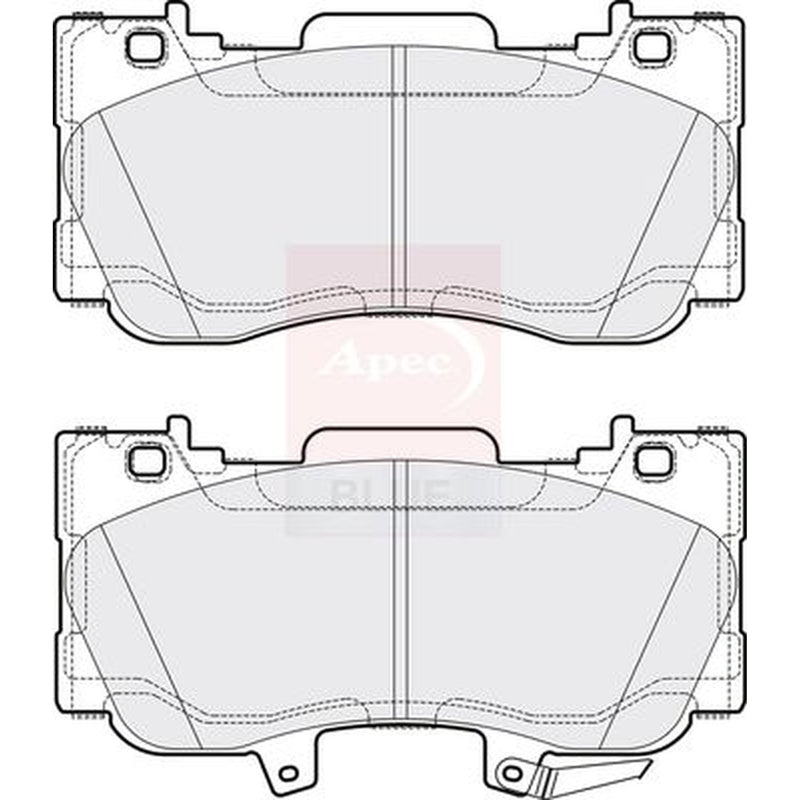 Apec Front Brake Pad Set fits Ford Usa Mustang 2010 on 5.0