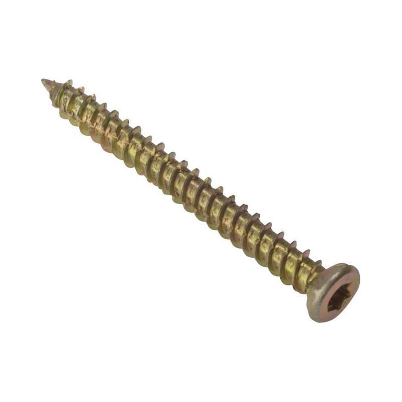 Forgefix Concrete Frame Screw ZYP 7.5 x 92mm Box 100 ForgeFix - Town Tools