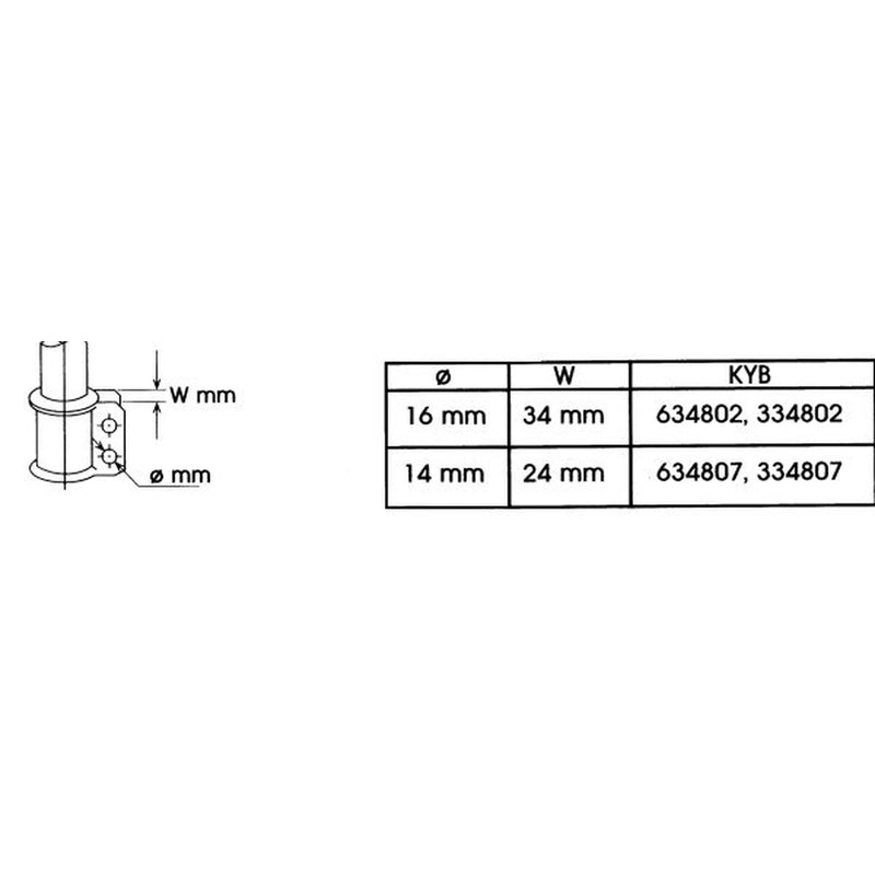 KYB Shock Absorber Damper Strut Front fits Renault Laguna I 1993-2001