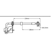 Juratek Brake Hydraulic Hose Line Front Right fits Citroën Berlingo 2018-2019