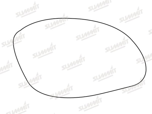 Summit Stick-On Standard Mirror Glass fits Vauxhall Vectra 99 to 02 RHS Summit - Bars 4 Cars