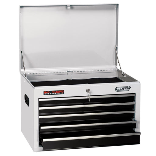 Draper Tool Chest, 5 Drawer, 26", White 35738 Draper - Dynamic Drive