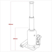 Viking Viking Telescopic Bottle Jack 5 Tonne PTBJ5S Viking - Dynamic Drive