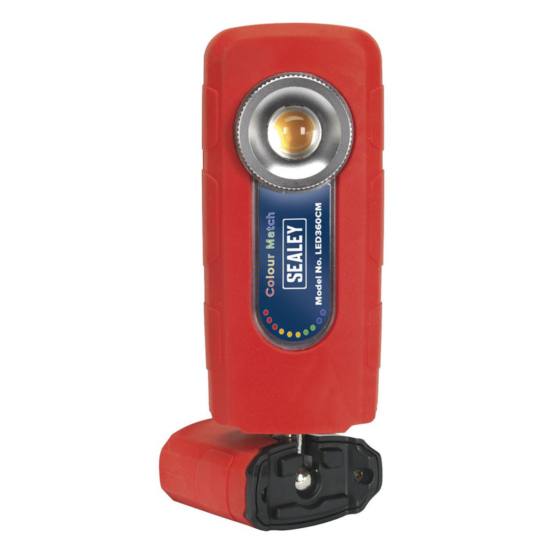 Sealey Inspection Lamp Paint Colour Matching Light 360 CRI 95 COB LED 400 Lumen Sealey  - Dynamic Drive